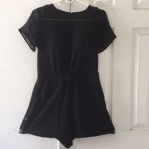 Black mini Romper dress